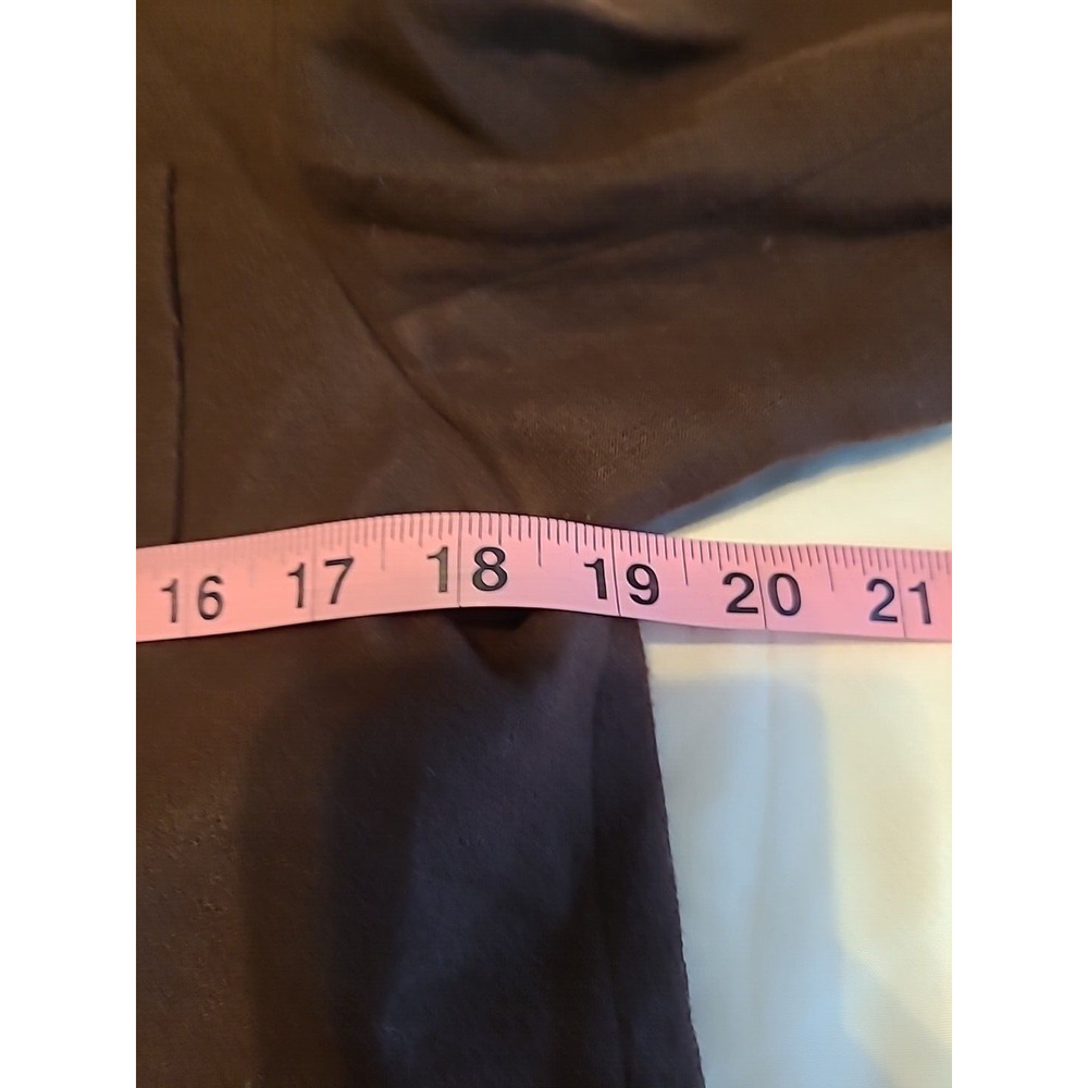 Wintersilks Blazer P14 Brown Pockets Flower Applique Wool Silk Vintage Y2K - Picture 7 of 12